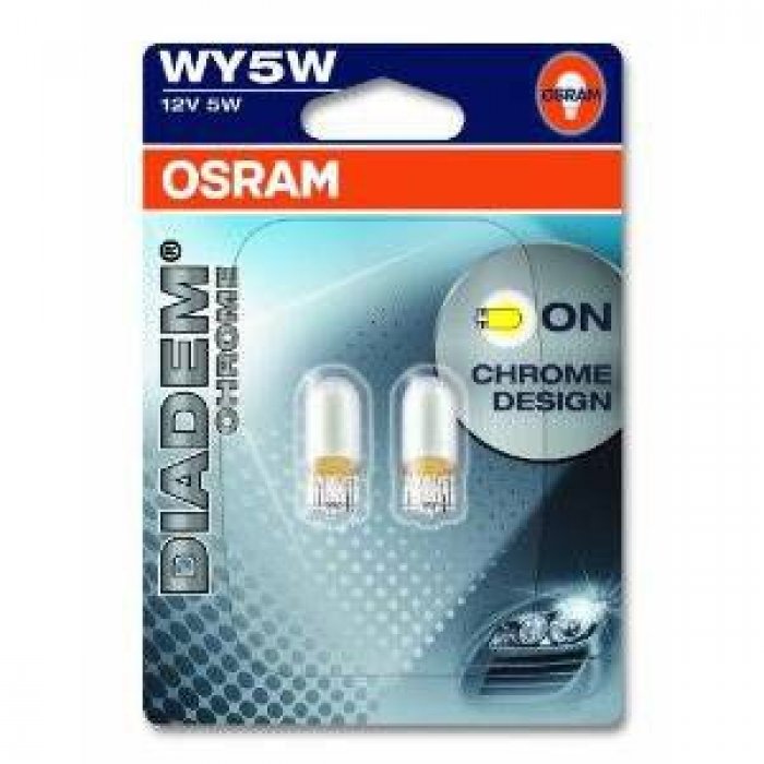 501 Wedge WY5W Osram Diadem Chrome Bulbs (pair)
