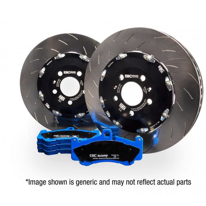 EBC Brakes Racing Pad and 2-Piece Fully-Floating Disc Kit Front - Golf Mk7 R 