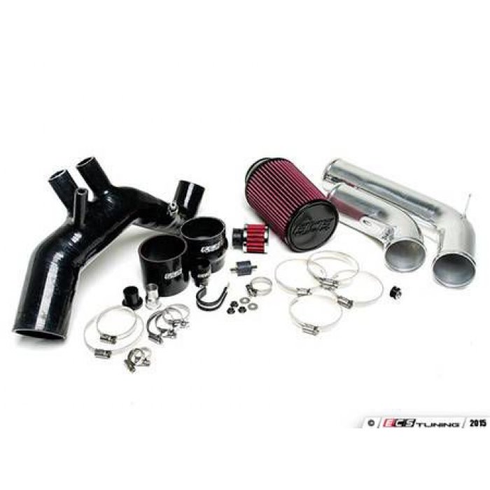 ECS Tuning Cold Air Intake System with Turbo Inlet Hose - Polished - 1.8T K03S