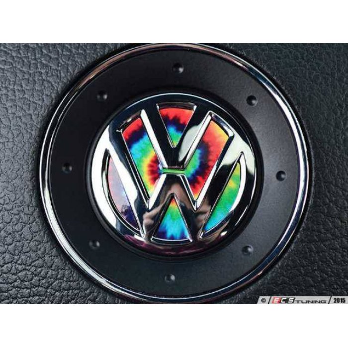 Steering Wheel Badge Inlay - Tie-Dye – Golf Mk7 GTI/R