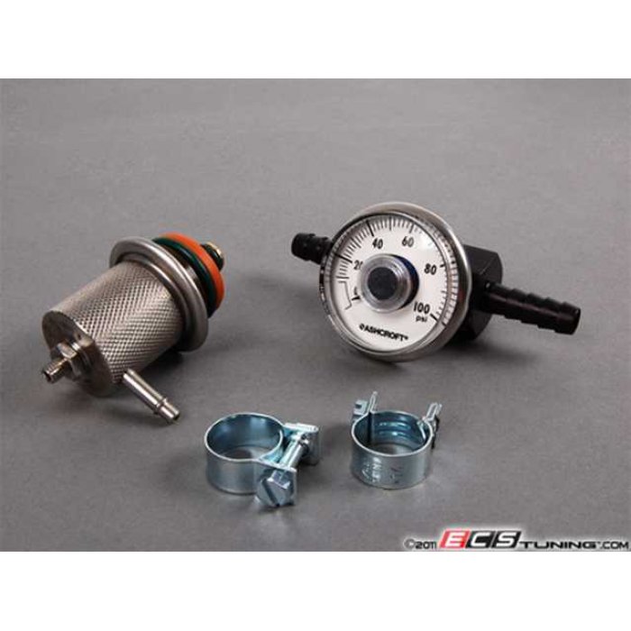 ECS Adjustable Fuel Pressure Regulator & Gauge Kit - 1.8T/2.0/VR6