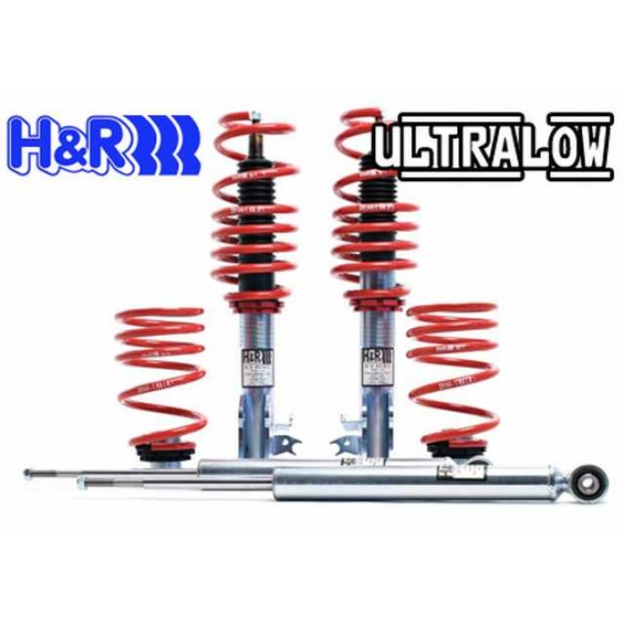 H&R Ultra Low Coilover Kit - Golf II 2WD, 5-hole-wheel, 50mm rebound 08/83>