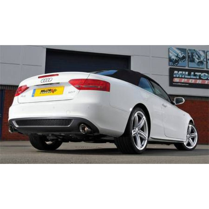 Milltek Cat-back Exhaust - A5 Cabriolet 2.0 TFSI (manual only) - Dual Outlet