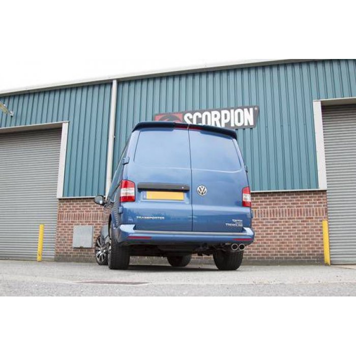 Scorpion Exhausts Cat/DPF back system (resonated) - Transporter T5 Transporter & Caravelle SWB & LWB 2003 - Current