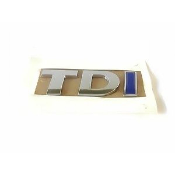 Blue TDI Rear Emblem Badge