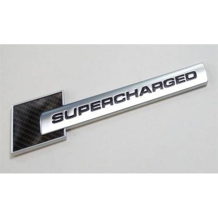 Genuine Audi Carbon Fibre Supercharged Badge Emblem